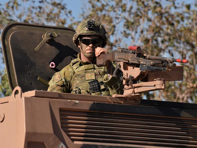 More than 600 Australian, US and Japanese military personnel have come together this month to participate in Exercise Southern Jackaroo 2022 in Central Queensland. Picture: Natasha Emeck