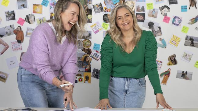 Body Image movement’s Taryn Brumfitt, right, and co-author of Embrace Kids book ali Yager. Picture: Supplied