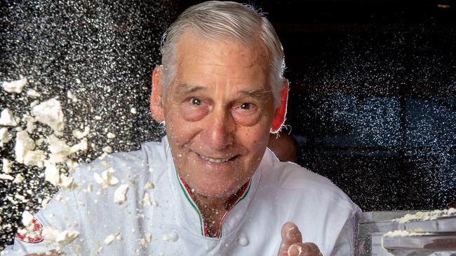 Melbourne culinary great Giorgio Angele received an (Honorary) OAM for service to the restaurant and hospitality industry. Picture: Jay Town