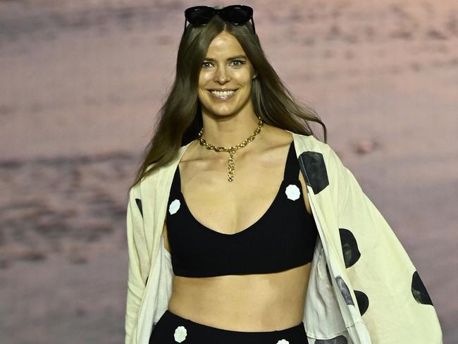 SYDNEY, AUSTRALIA - MAY 12: Robyn Lawley walks the runway in a design by SAINT SOMEBODY during The Curve Edit show during Afterpay Australian Fashion Week 2022 Resort '23 Collections at Carriageworks on May 12, 2022 in Sydney, Australia. (Photo by Stefan Gosatti/Getty Images)