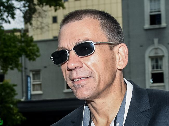 Former NSW secretary of the National Union of Workers (NUW) Derrick Belan arrives at Parramatta Local Court in Sydney, Tuesday, March 13, 2018. Belan previously pleaded not guilty to misusing hundreds of thousands of dollars in branch funds. (AAP Image/Brendan Esposito) NO ARCHIVING