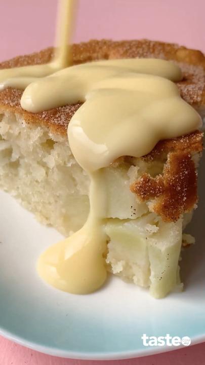 Easy air fryer apple cake