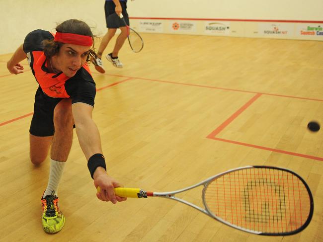 Darwin squash star Rhys Dowling wants to represent his country at the Commonwealth Games after winning the Australian Open earlier this month. Picture: Felicity Elliott