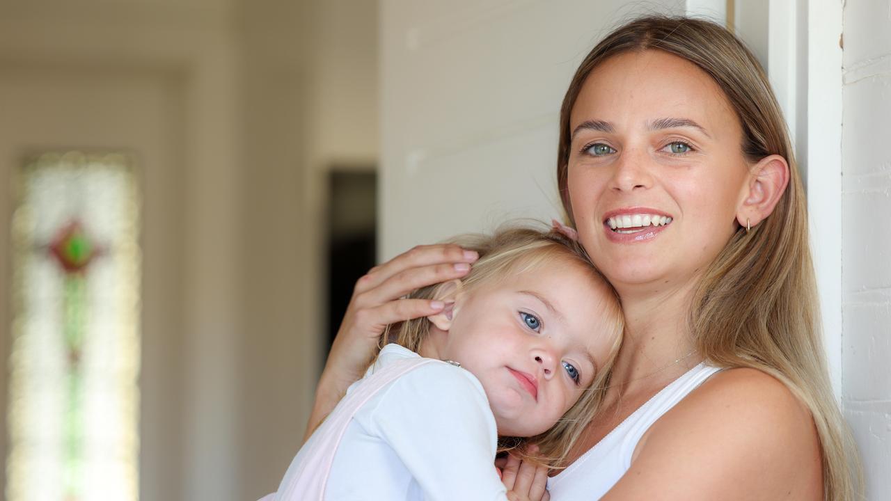 Kellie Finlayson with daughter Sophia. Picture: Russell Millard