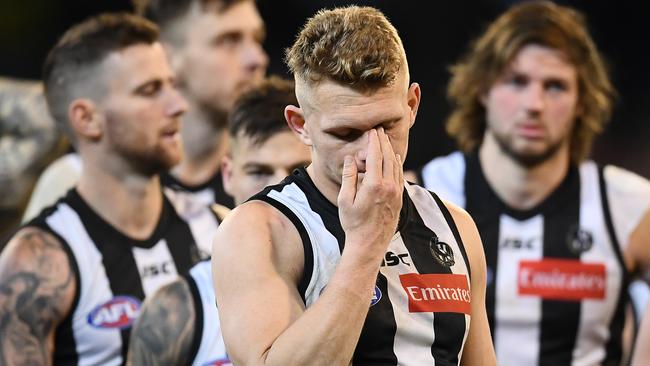 Adam Treloar is on the outs at Collingwood. Picture: Getty Images