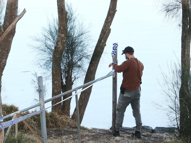 Detectives are searching the former Camp Kanangra scout camp at Nords Wharf for the remains of the girls who disappeared within a fortnight of each other in eastern Lake Macquarie in 1979. Picture: Peter Lorimer