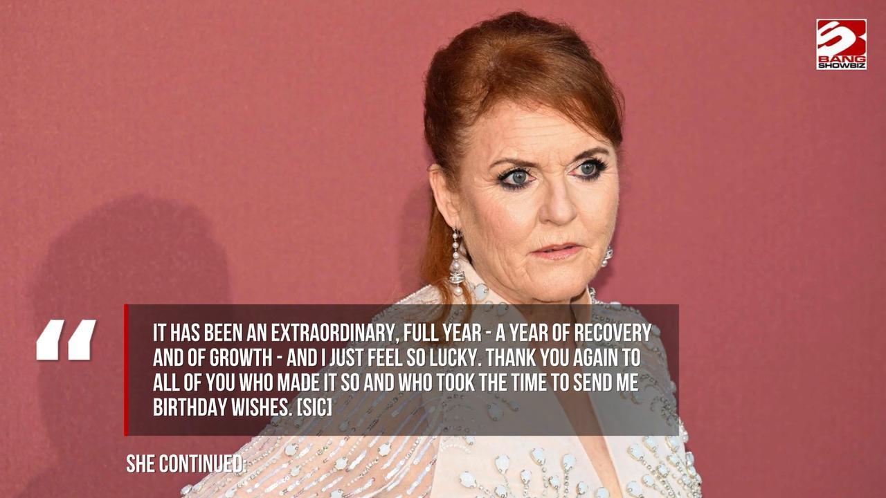 Sarah Ferguson, Duchess of York does not want to describe herself as a cancer 'sufferer'