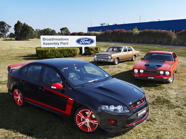 Return of an icon ... the 351kW GT-F will be the most powerful Falcon ever built at Broadmeadows. It will be based on the R-Spec (pictured) released in 2013.