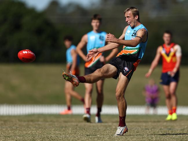 Max King had 10 disposals against SA. Picture: Jason McCawley/AFL Photos