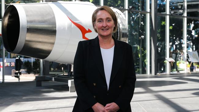 Qantas CEO Vanessa Hudson is upbeat about the Qantas outlook. Picture: Gaye Gerard/NCA Newswire