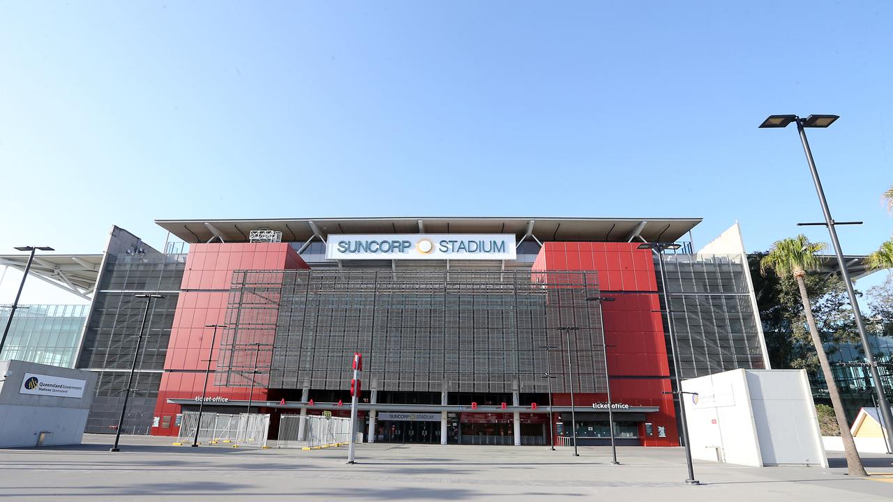 Suncorp Stadium could be used as a venue to deliver vaccines to Queenslanders. Picture: AAP Image/Richard Gosling