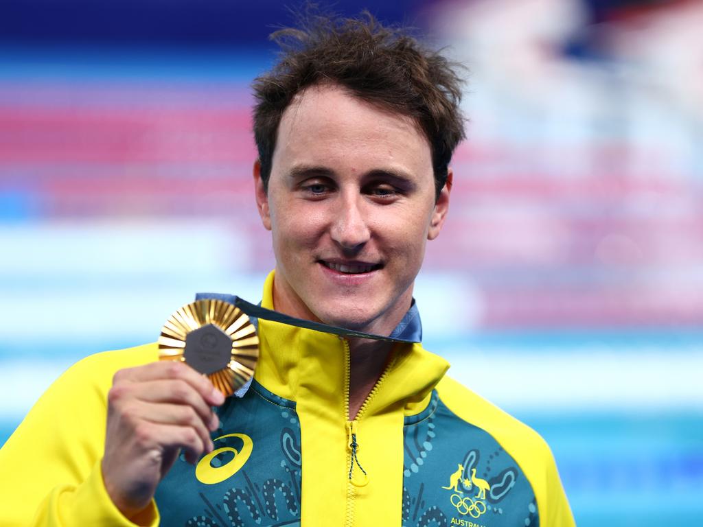 Cameron McEvoy was the only male swimmer to take home gold from Paris. Picture: Getty Images