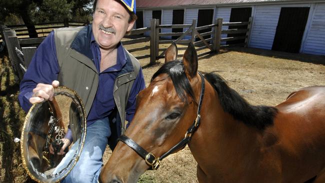 Bryan Martin and Fields of Omagh with one of their Cox Plates. Picture: News Corp