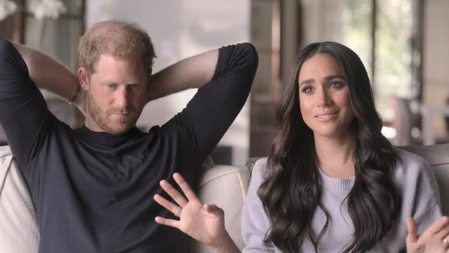 EPISODE 6: Harry and Meghan Netflix docuseries episode 6. Pictured: Meghan Markle talking about lawsuit with the Daily Mail. Picture: Netflix