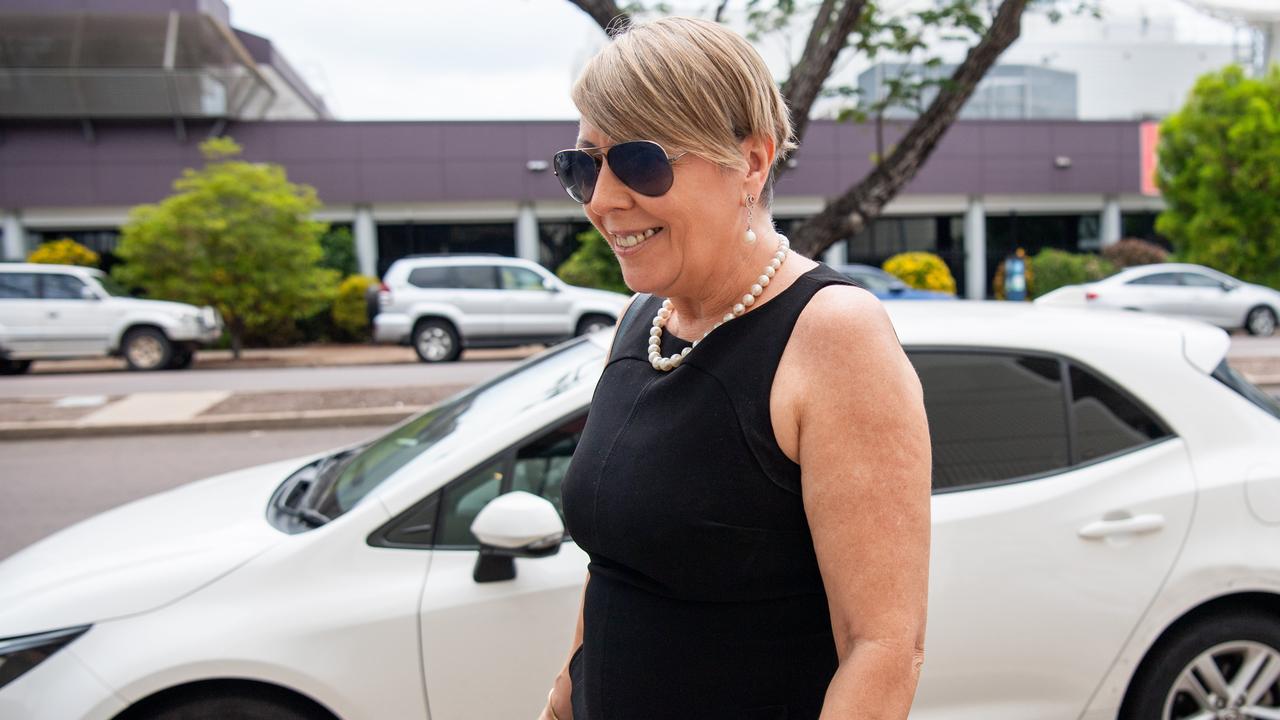 Suzi Milgate faces the Darwin Local Court after an alleged attack on Chief Minister Natasha Fyles at the Nightcliff Markets in September. Picture: Pema Tamang Pakhrin