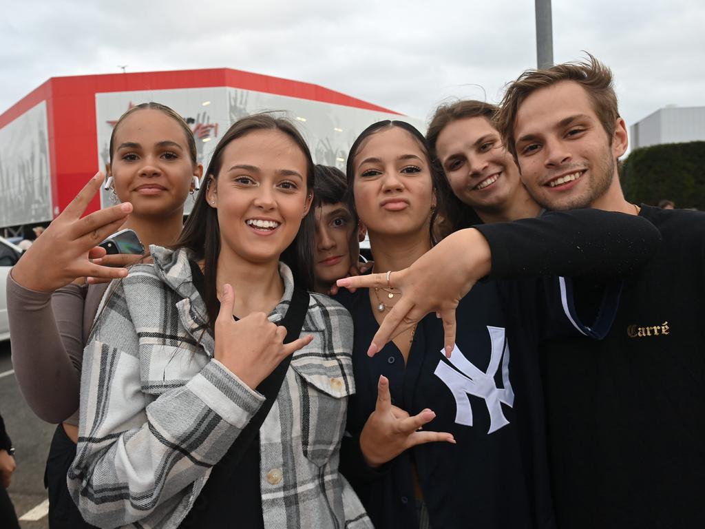 Fans outside the Snoop Dogg Concert at the Adelaide Entertainment centre. Picture: Keryn Stevens