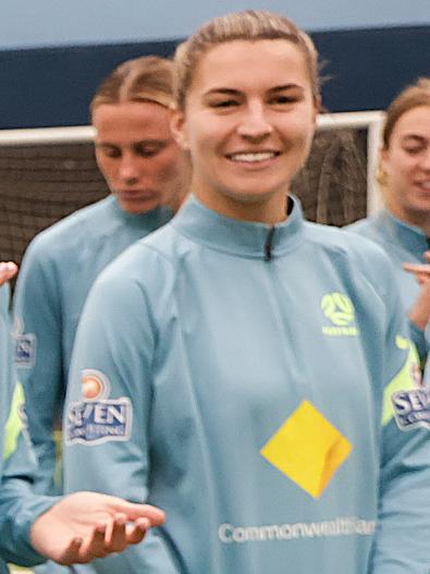 Matildas vice-captain Steph Catley says she’s excited to play in front of a home crowd. Picture NCA NewsWire / Ian Currie