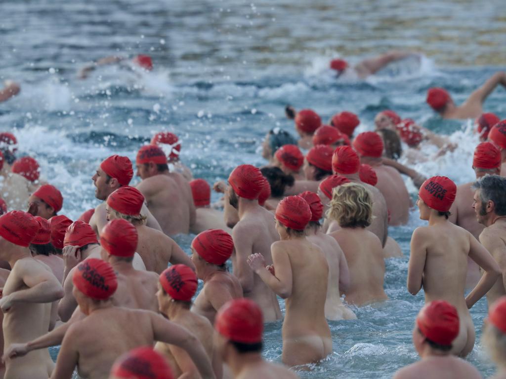 Looks a bit chilly. Picture: AAP/Rob Blakers