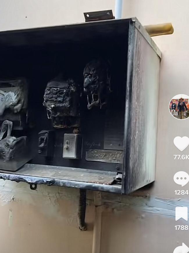 Screenshots from the natredgrave account on TikTok of the Charters Towers property renovation.