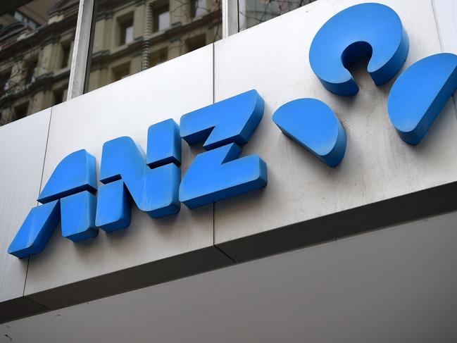 SYDNEY, AUSTRALIA - NCA NewsWire Photos AUGUST, 12, 2020: ANZ bank signage in Sydney. Picture: NCA NewsWire/Bianca De Marchi