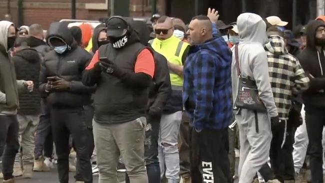 Protesters say they will keep up the demonstrations daily. Picture: Sky News