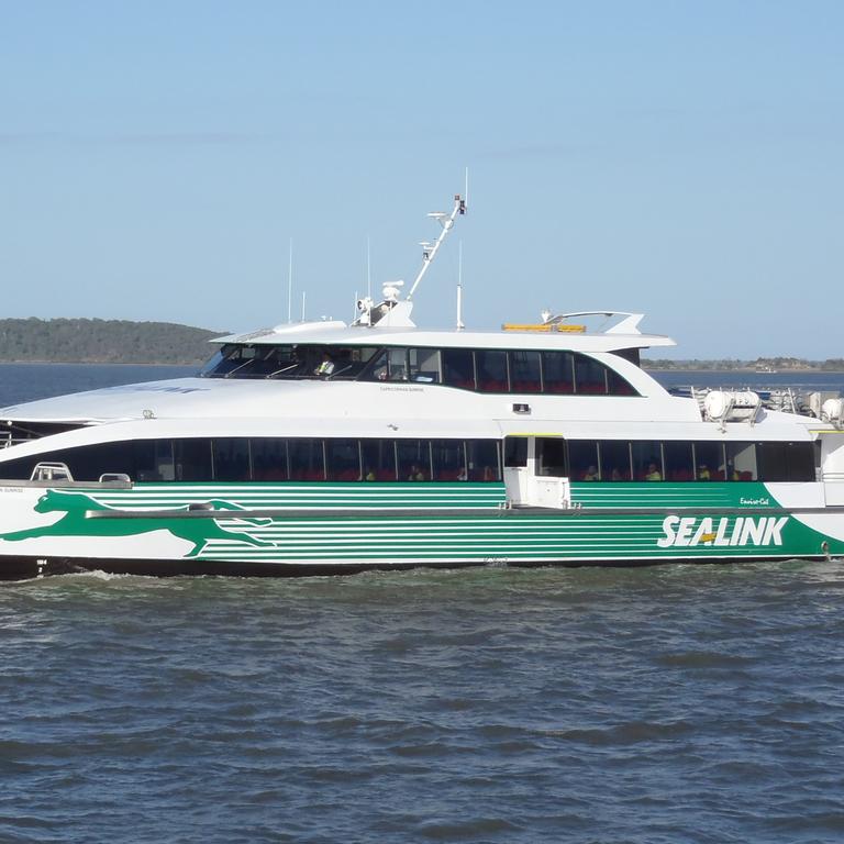 Vessels such as the MV Capricornian Sunrise, which is now used to transport passengers between Manly and Barangaroo, have transported thousands of workers from Gladstone to Curtis Island. Picture: Supplied