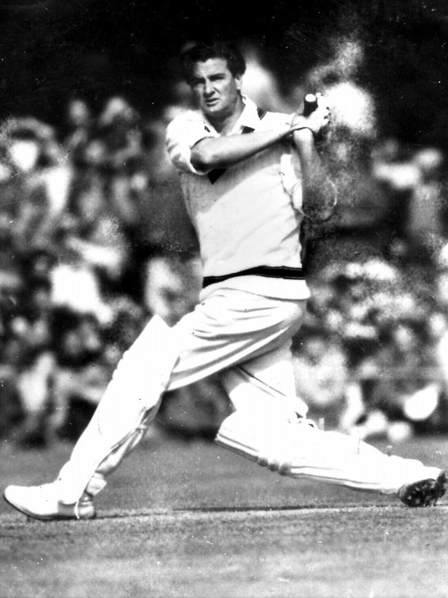 Copy photo of former Australian cricketer Keith Miller during 1950s. Sport / Cricket / Action Pic SUPPLIED