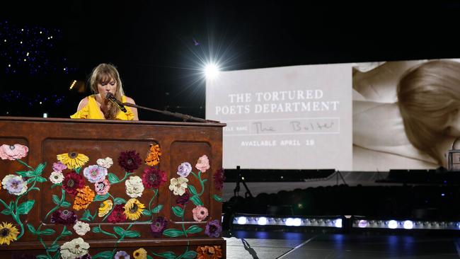 16/02/2024: US pop singer-songwriter Taylor Swift performs at the Melbourne Cricket Ground at the first Australian show of The Eras Tour. Picture: TAS Rights Management