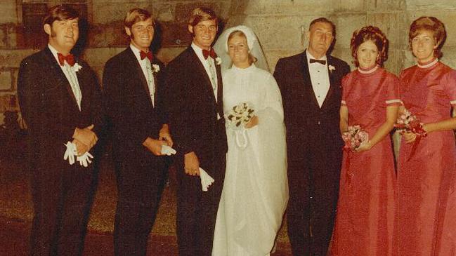 Chris and Lyn Dawson on their wedding day