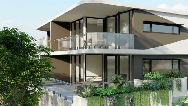 Artist impression for new luxury residential development at 437 Esplanade, Manly.