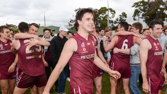 Old Reds star Tyson Brazel booted four goals against Brighton on Saturday. Picture: Brenton Edwards