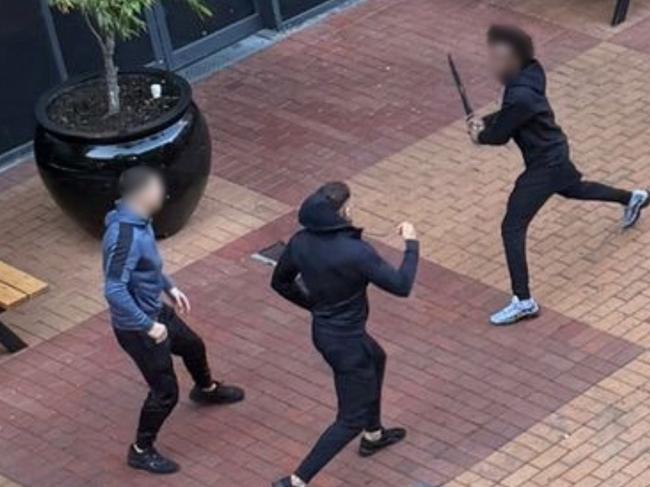 Police said the groups had arranged to meet at the centre to fight. Picture: Supplied