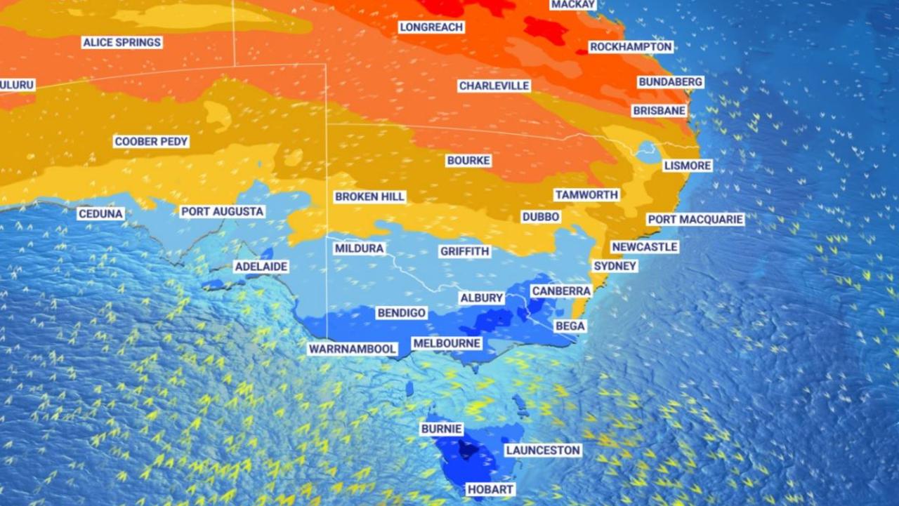 Sydney, Brisbane, Melbourne weather heat and snow forecast