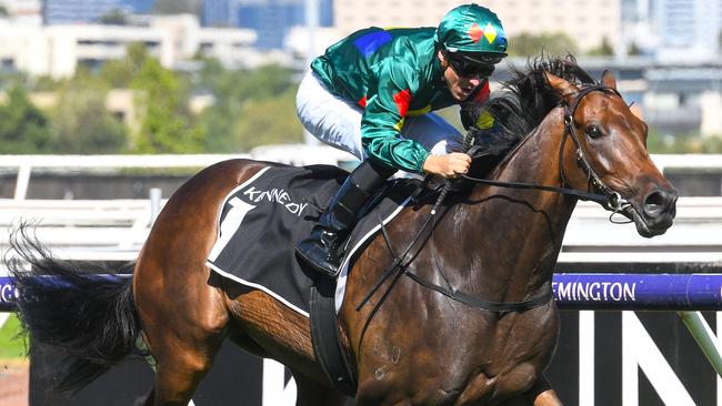 Alligator Blood was too good for his rivals in the Australian Guineas. Picture: AAP