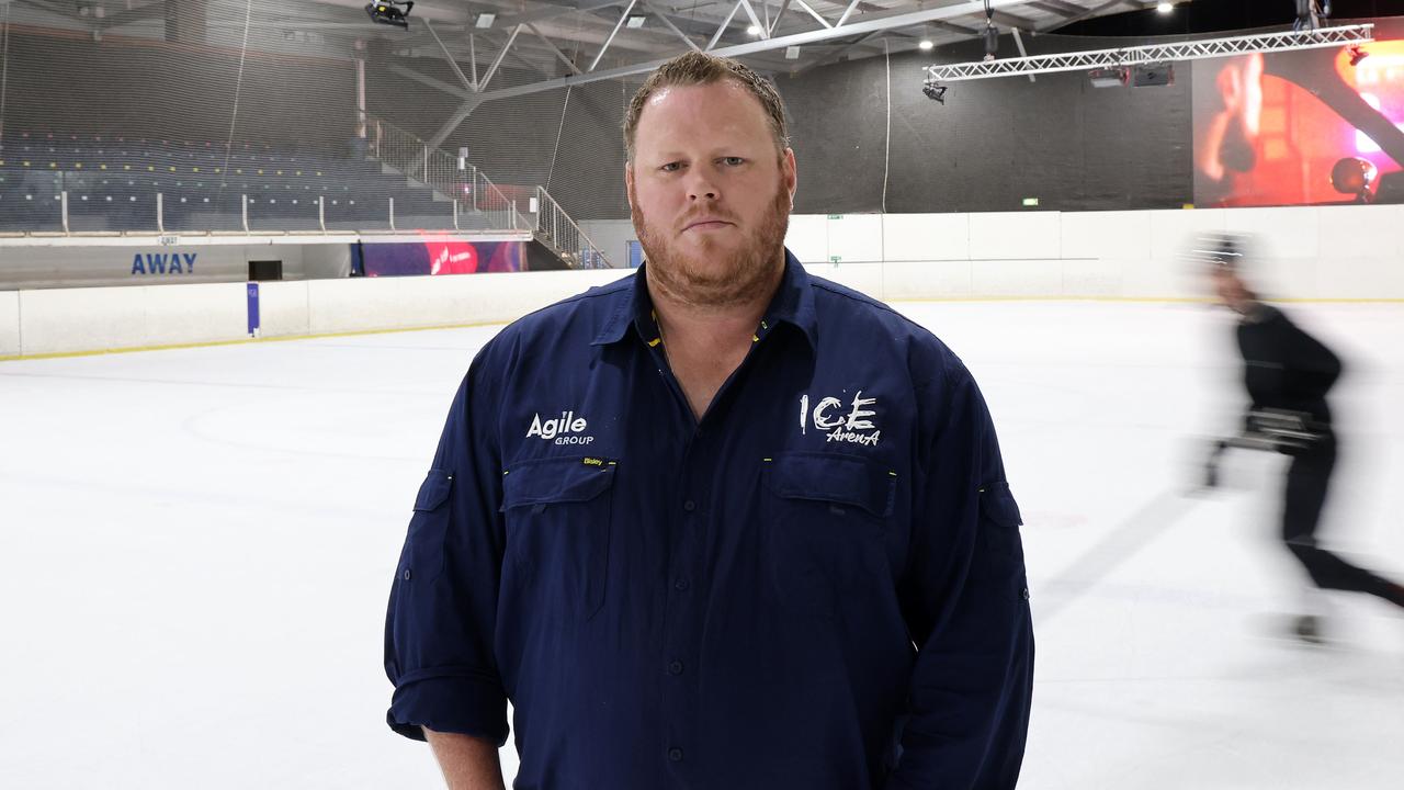 Banned company director Justin Brinkies pictured at the Ice Arena at Thebarton.