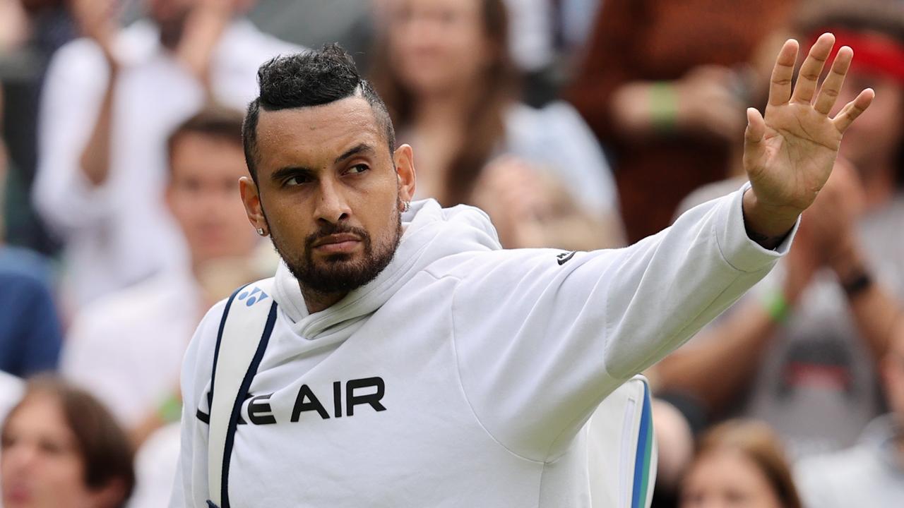 It was a tough way to leave Wimbledon for Kyrgios.