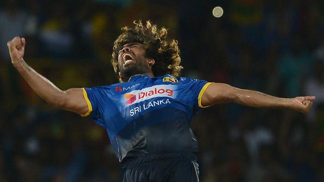 Sri Lanka’s Lasith Malinga has proven adept at finishing off a game. Picture: AFP