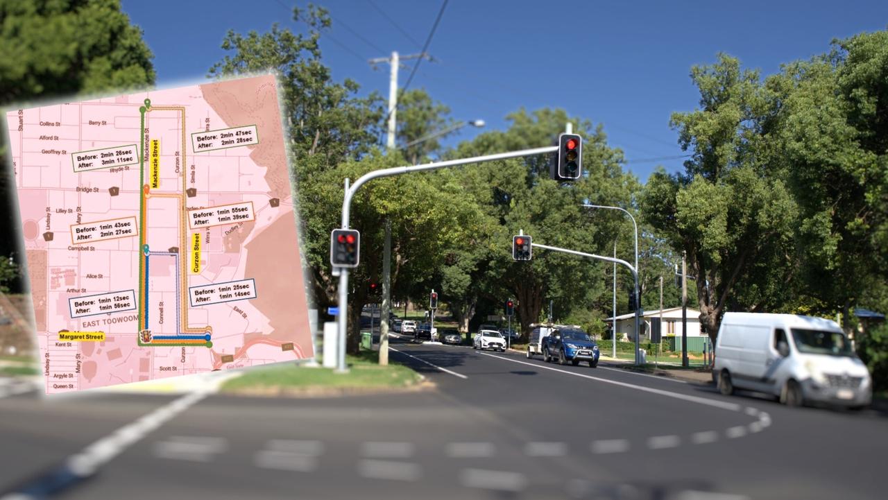 A new set of traffic lights on Margaret Street has caused major changes in vehicle movements through East Toowoomba.