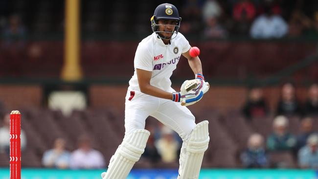 Shubman Gill of India bats during Day Two. Picture: Getty Images