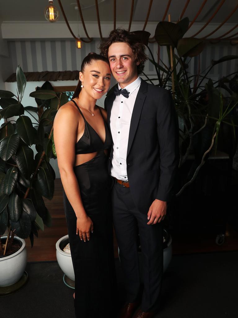 Daisy Maning and Henry Johnstone. Fahan School leavers dinner at Seagrass Long Point in Sandy Bay. Picture: Nikki Davis-Jones