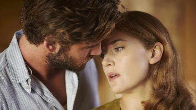 Kate Winslet and Liam Hemsworth in The Dressmaker, an Australian film receiving a marketing boost from Screen Australia. Supplied by Universal Pictures.