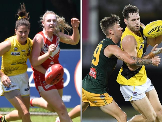 NTFL 2021-22 preliminary final. Nightcliff will face Waratah in the women’s while Nightcliff will face St Mary’s in the men’s. Picture: AFLNT Media