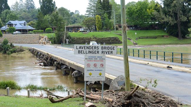 The inevitable clean up at the bridge after the rain. Picture: Trevor Veale