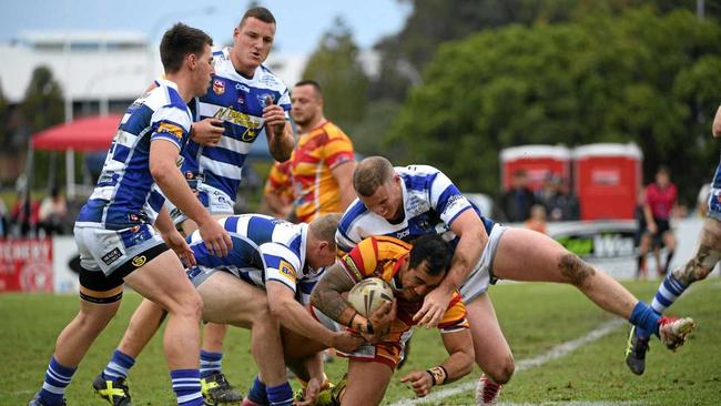 The Coffs Harbour Comets v the Macksville Sea Eagles in the Group 2 Rugby League grand final at Geoff King Motors Park. Picture: Trevor Veale