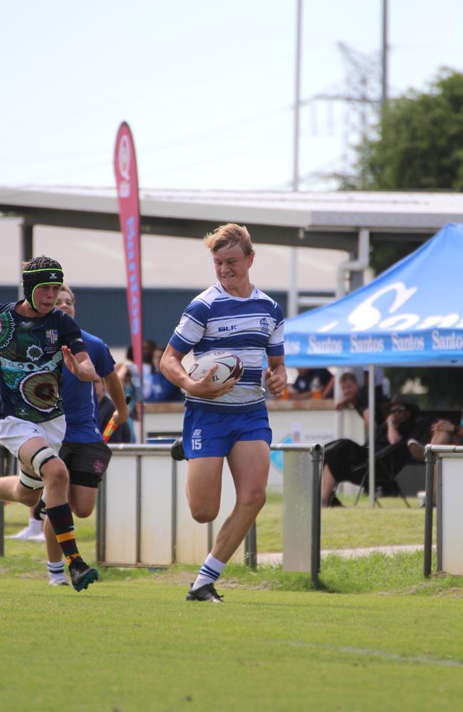 Ballymore Cup rugby action at the Albany Creek Brumbies Junior Rugby Union Club on Friday, April 12, 2024.