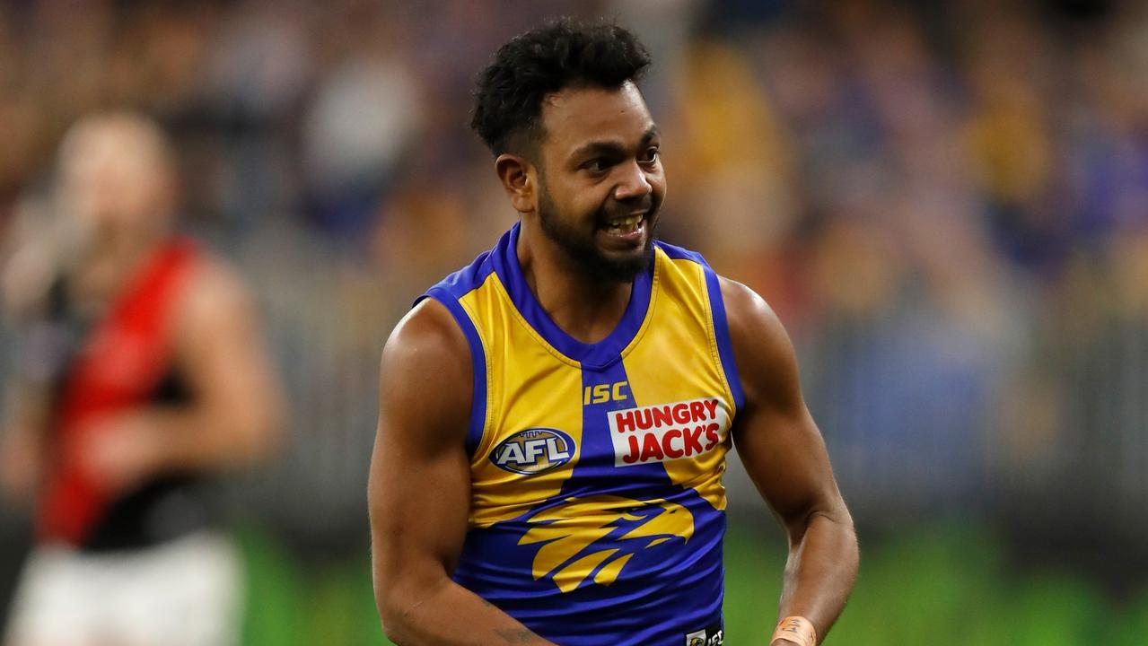 Willie Rioli of the Eagles will face court. Picture: Michael Willson