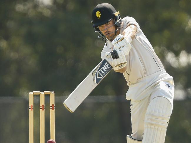 Daniel Sartori during his knock of 124 against St Kilda. Picture: Valeriu Campan