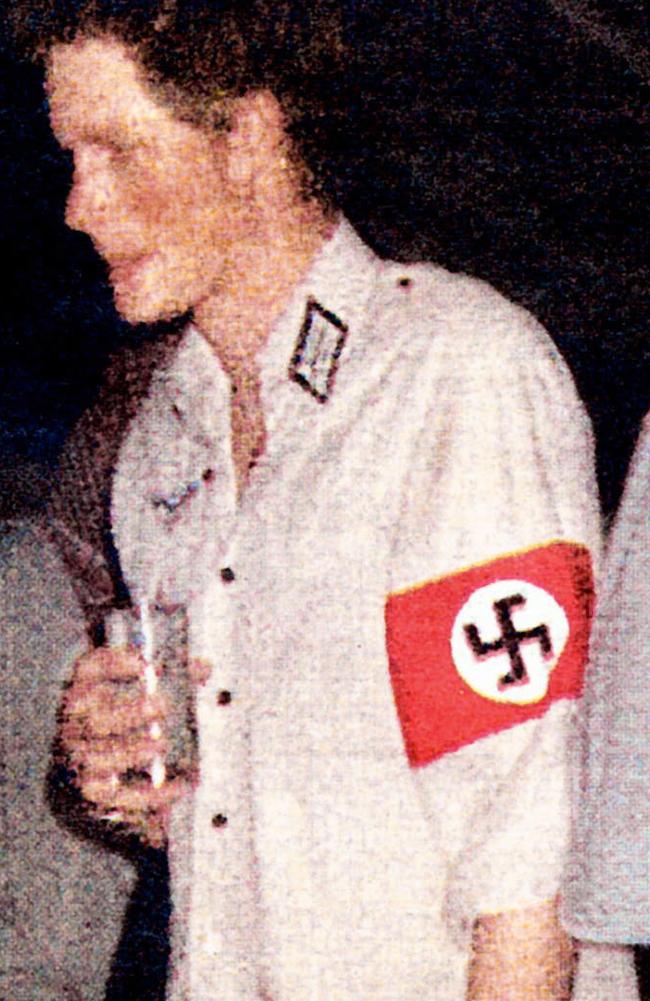 Prince Harry in a Nazi uniform.