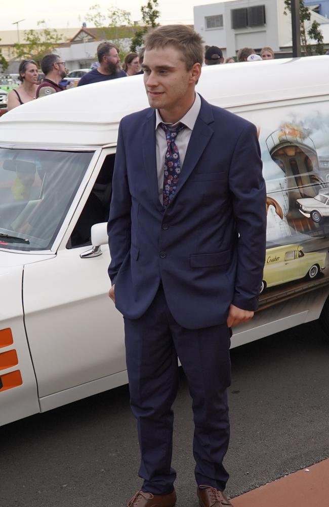Jack Welch arriving at the 2023 Kingaroy State High School formal.