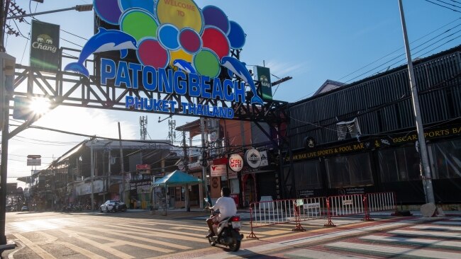 Mr Winder was arrested on the famous Bangla Road in Phuket after he was alleged to have been yelling at other patrons. Picture: Thomas De Cian/NurPhoto via Getty Images